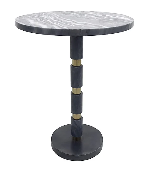 Coast by DK Soren Agate Side Table in Gold/Natural 12291