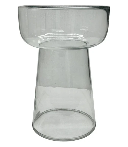Coast by DK Keegan Grey Mist Glass Side Table in Clear 12295