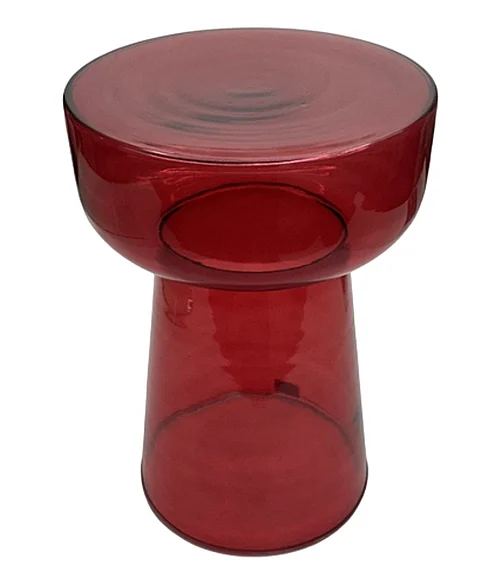 Coast by DK Keegan Garnet Glass Side Table 12297