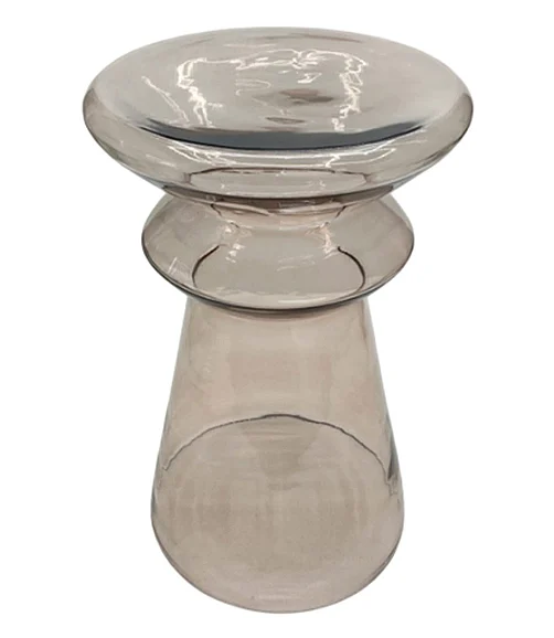 Coast by DK Virex Light Smoke Glass Side Table 12298