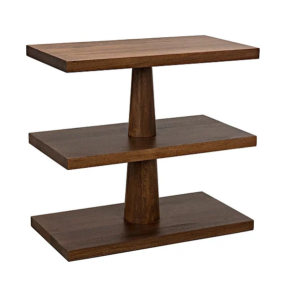 Noir Furniture Fatima Side Table in Dark Walnut GTAB382DW