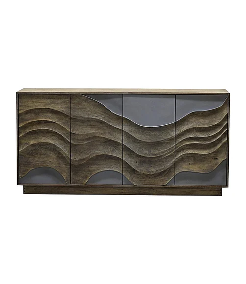 Coast by DK Sandhill Dunes 4 Door Sideboard in Sandblast Brown 12302