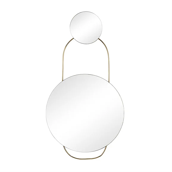 UMA CosmoLiving by Cosmopolitan Gold Metal Room Wall Mirror, 20" x 1" x 27" | 12360 CLOSEOUT