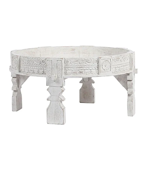 Coast by DK Kota Coffee Table in White Distressed Sandblast 12361