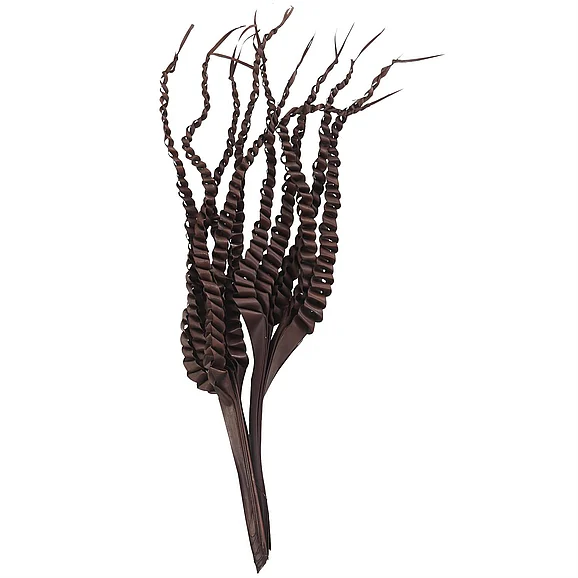 UMA Dark Brown Dried Plant Palm Leaf Handmade Tall Five Finger Home Decor Natural Foliage, 8" x 3" x 30" | 12370 CLOSEOUT