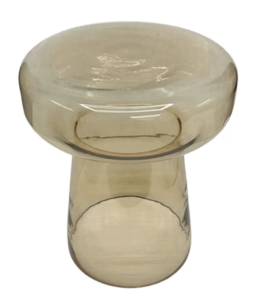 Coast by DK Delton Champagne Smoke Glass Side Table 12404