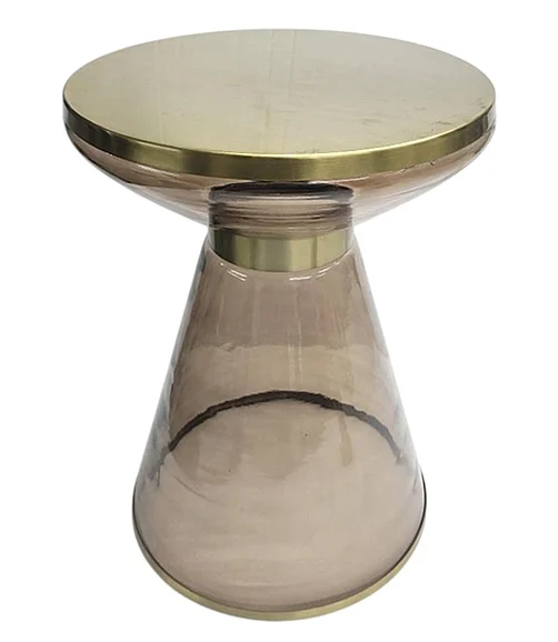 Coast by DK Caelis Smoke Glass Side Table 12406