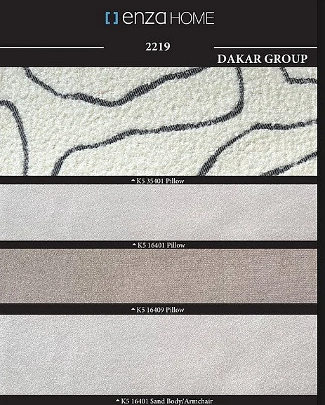 Enza Home Dakar 3 Seat Sofa 2219 K5 Gk:16401 Sand Ar:217 12411623