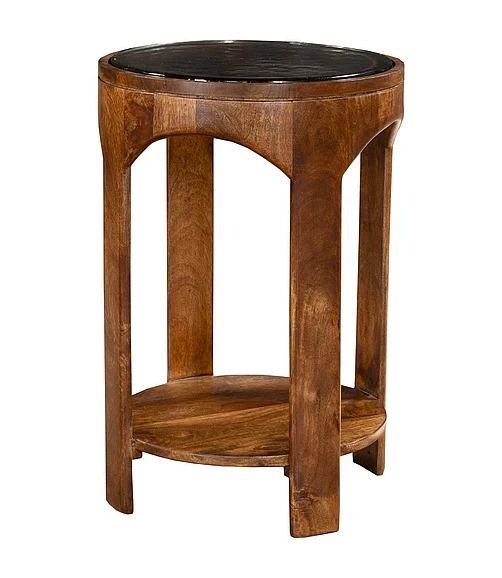 Coast by DK Kova Glass Top Drinking Table in Mango Vinegar 12415