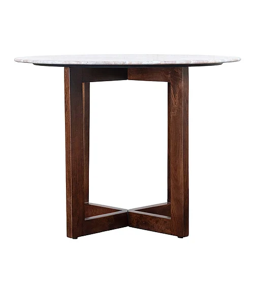 Coast by DK Crossline Bistro Table in Walnut 12421
