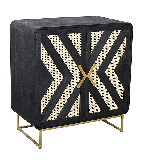 Coast by DK Tatum Two Door Cabinet in Black Sand 12446