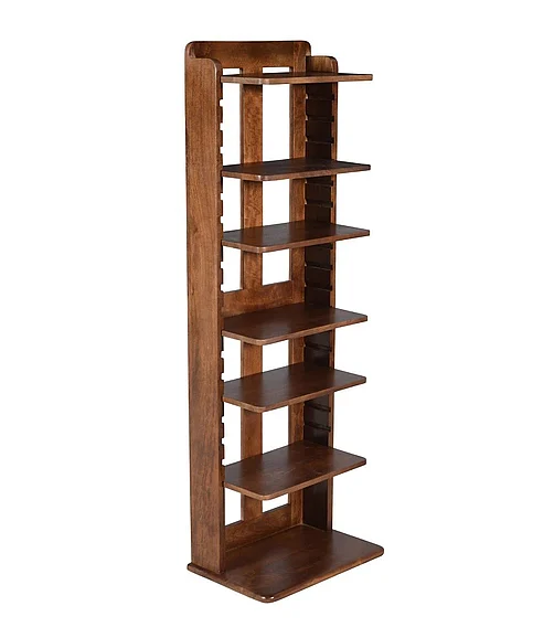Coast by DK Carter Adjustable WoodenBookshef Small in Walnut 12467