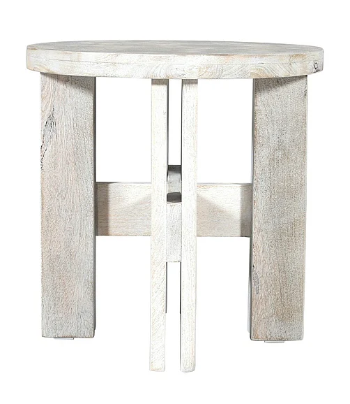 Coast by DK Huxley Wooden Side Table in White Wash 12473