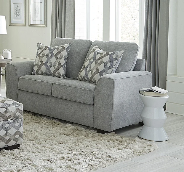 Peak Living 125 Loveseat in Roman Steele 12502-3015 CUSTOM ITEM