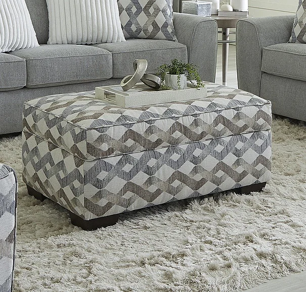 Peak Living 125 Ottoman in Roman Steele 12506-6458 CUSTOM ITEM