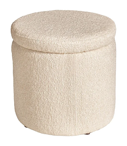 Coast by DK Hudson Pouf in White 12508