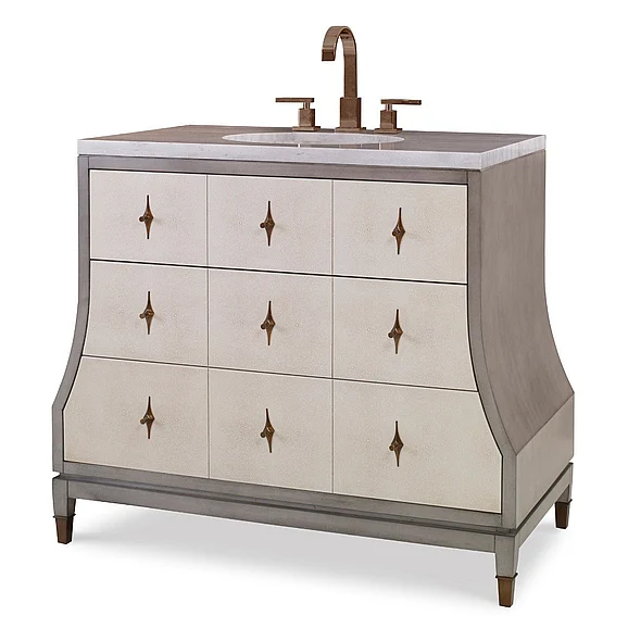 Ambella Home Tapered Sink Chest in Ash Grey 12559-110-410