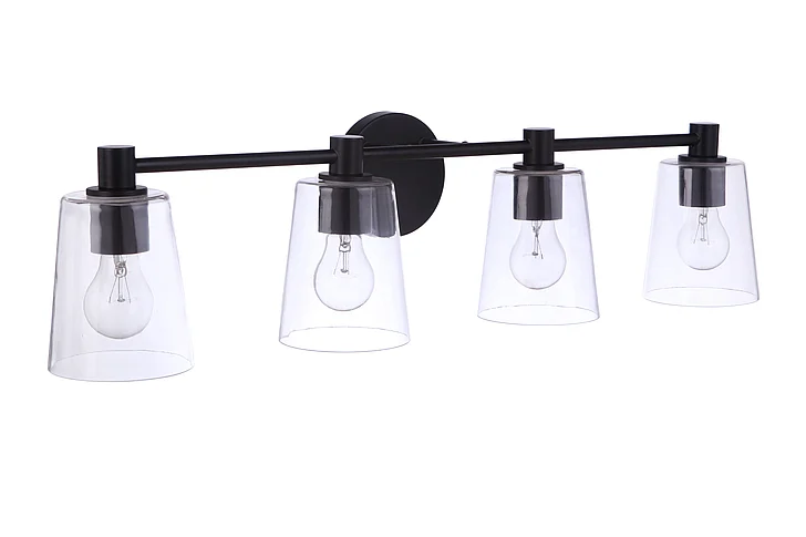 Craftmade Emilio 4 Light Vanity in Flat Black 12633FB4