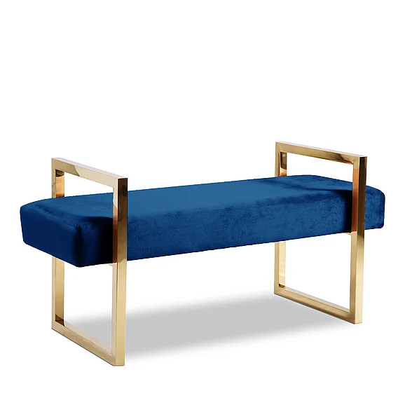 Meridian Olivia Bench in Navy 111Navy