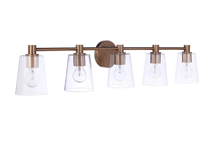 Craftmade Emilio 5 Light Vanity in Satin Brass 12642SB5