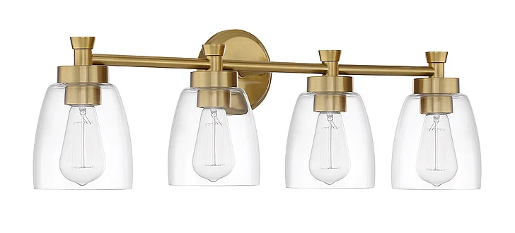 Craftmade Henning 4 Light Vanity in Satin Brass 12730SB4