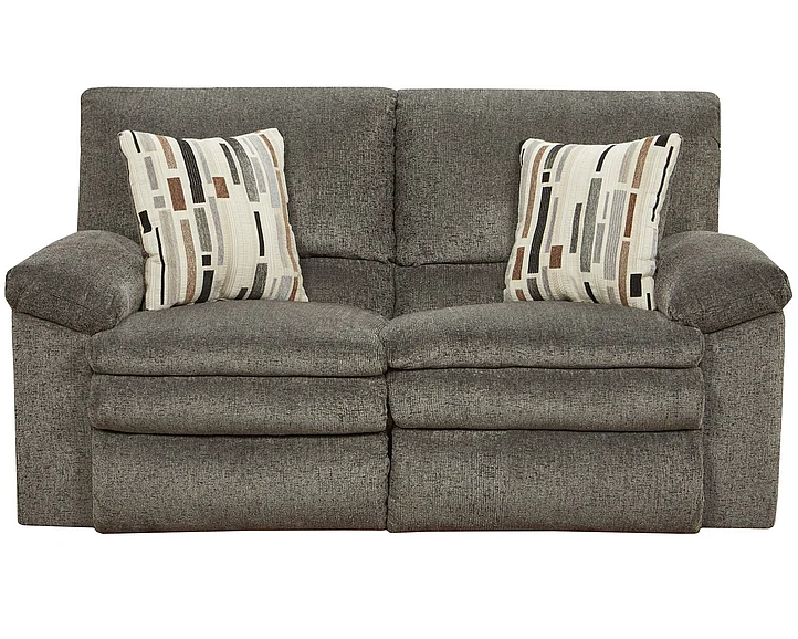Catnapper Tosh Reclining Loveseat in Pewter/Cafe 1272/1405-38/2500-29