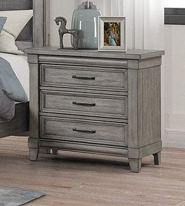 Emma Mason Signature Rosebridge 3 Drawer Rosebridge Nightstand in Rustic