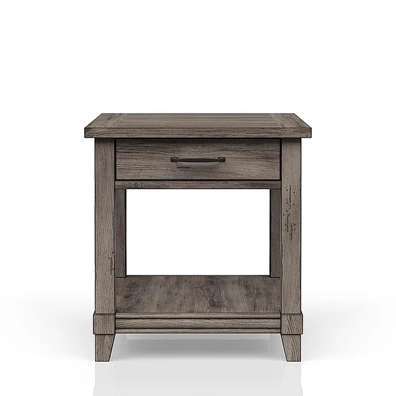 Emma Mason Signature Rosebridge End Table in Rustic