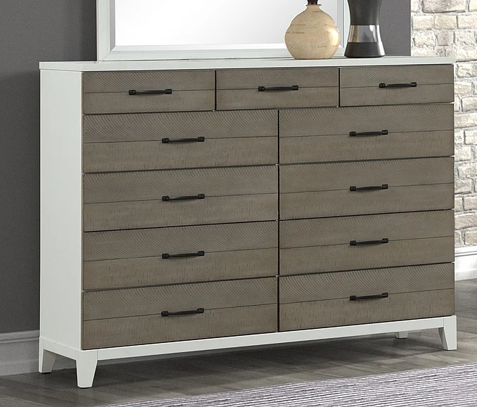 Emma Mason Signature Coastal Edge Bureau in Taupe/White