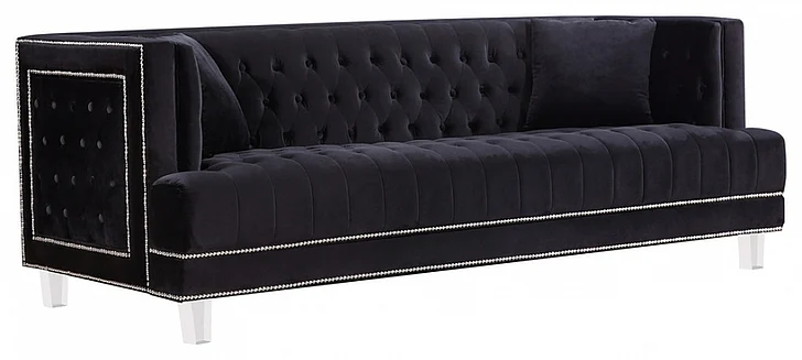 Meridian Lucas Sofa in Black 609BL-S