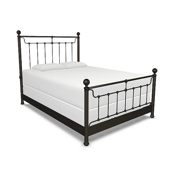 Taylor Gray Home Kenna Complete Bed with Metal Profile in Weathered Bronze - Eastern King 1301-CB-MPF-7-AGB