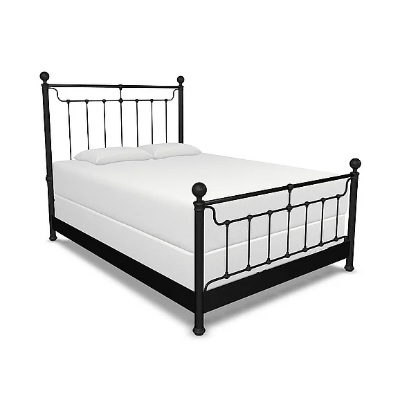 Taylor Gray Home Kenna Complete Bed with Metal Profile in Weathered Iron - Eastern King 1301-CB-MPF-7-AGI