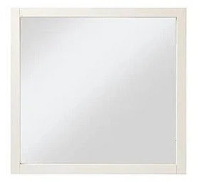 My Home Furnishings Amanda Beveled Vertical Mirror in Creamy White 1302-201