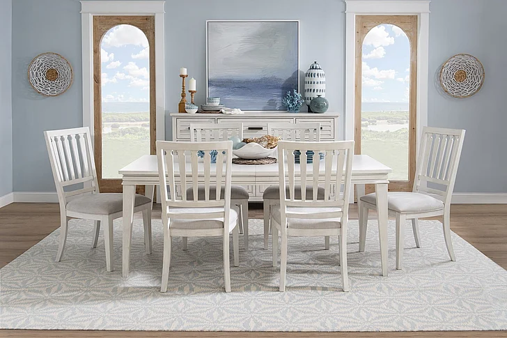Legacy Classic Edgewater 7pc Dining Room Set in Sand Dollar