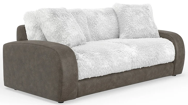 Jackson Snowball Sofa in Taupe/Natural 1320-03/1176-19/2555-01