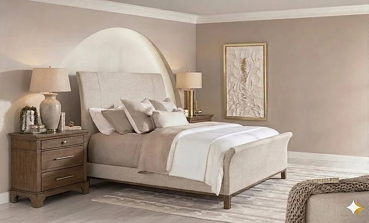 Legacy Classic Trisha Yearwood 2pc Sleigh Bedroom Set in Ovation Tweed
