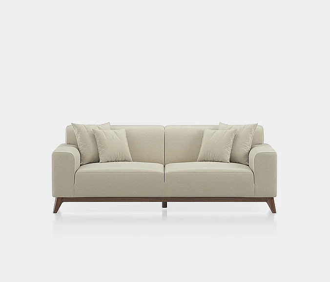 Enza Home Netha 2 Seater Sofa - 2008 - K1 - 10911 Cream - Ar:102 - Br:102 01451856