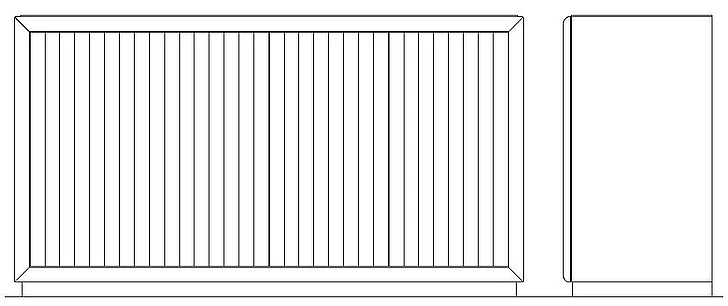 Kincaid Leyton Granada Sideboard in Auburn 587-850A