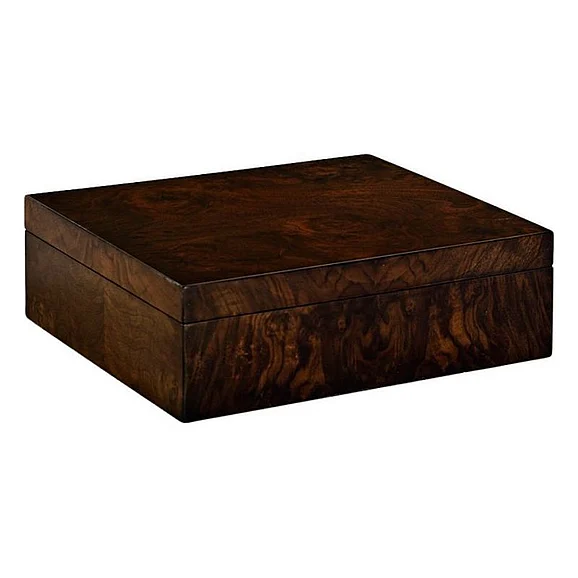 Oliver Home Large Burl Box in Walnut Burl 1362-50