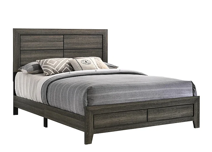 Emma Mason Signature Andrew Queen Panel Biab w/ USB in Heritage Brown
