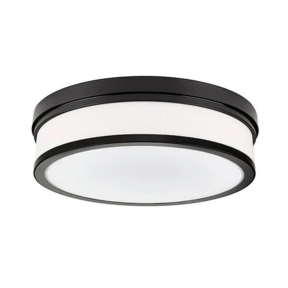 Vinci Lighting Flush Mounts in Matte Black/Opal White Glass FM3614-BK