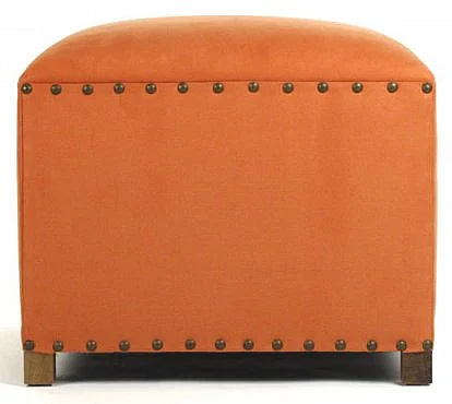 Zentique #140 Cube Stool in Orange (Set of 2)