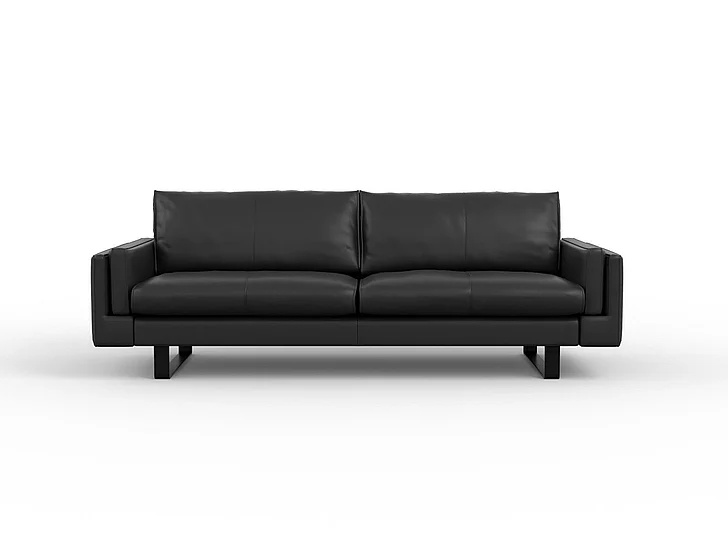 Fjords Norsk Endless Sofa 4 Seat Duo - Fixed in AL Black/Black 140040-510-01 CUSTOM ITEM