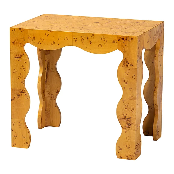 bali & pari Huxley Natural Real Burl End Table 14029