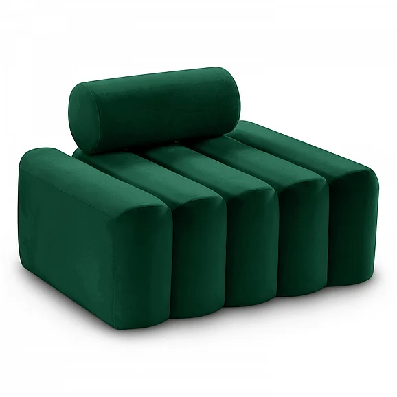 Meridian Melody Velvet Chair in Green Velvet 647Green-C