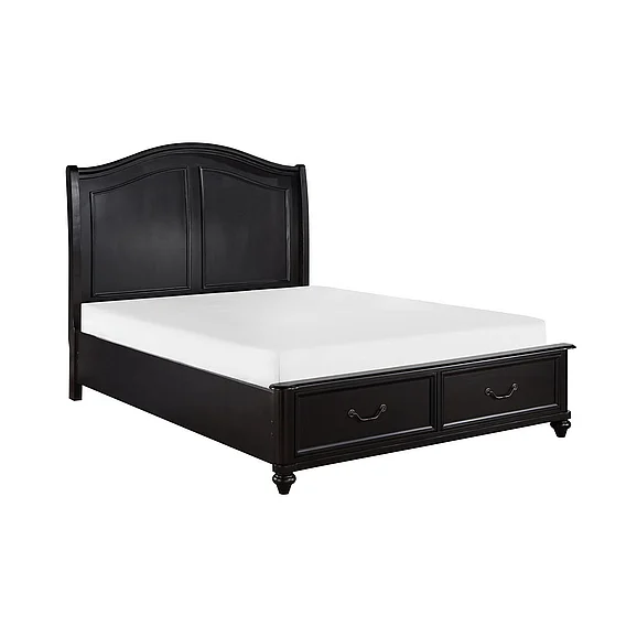 Homelegance Herman Queen Platform Storage Bed in Charcoal Brown