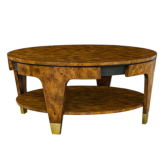 Oliver Home Carmel Coffee Table in Rusti Burl 1420-22 CLOSEOUT