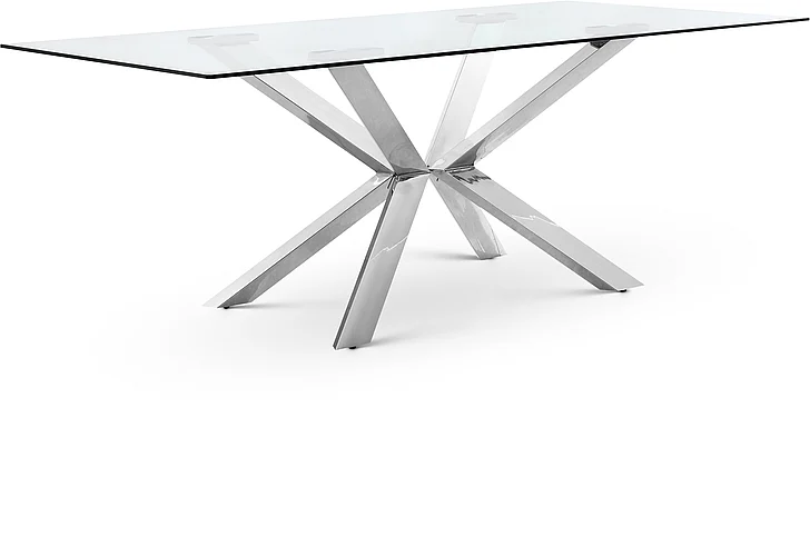 Meridian Juno Chrome Dining Table in Chrome 732-T
