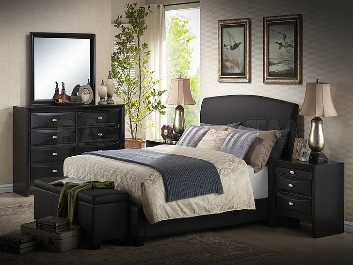 Acme Ireland Kids Platform Bedroom Set in Black