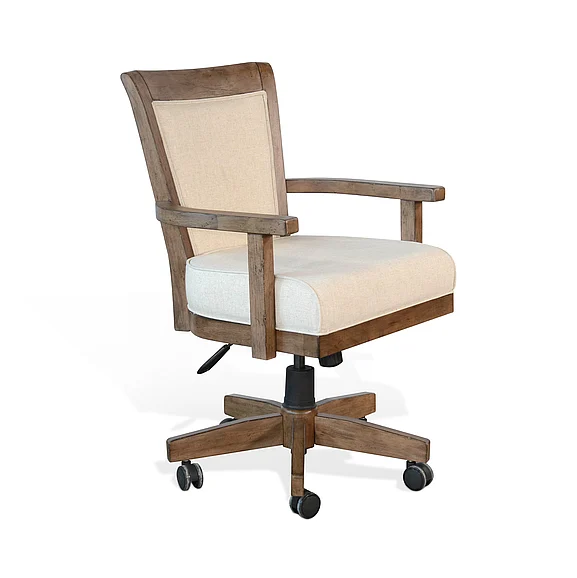 Sunny Designs Game Chair with Casters in Buckskin 1444BU